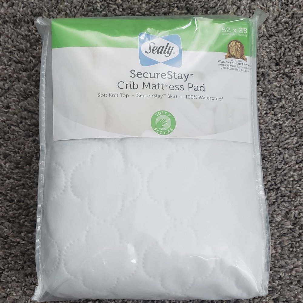 Sealy SecureStay Crib Mattress Pad 52x28